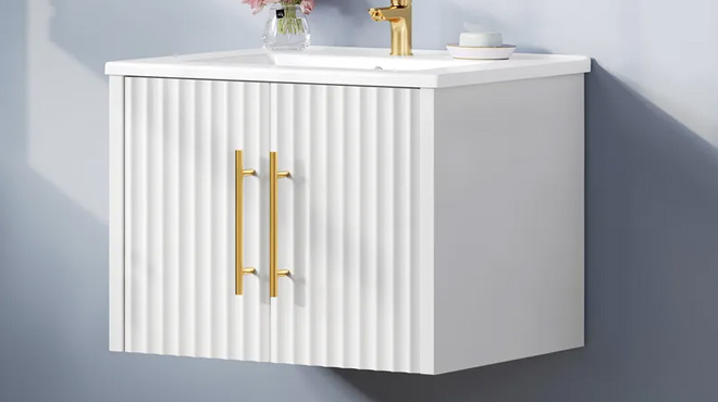 Yitahome Modern Floating Bathroom Vanity Cabinet