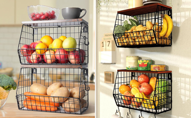 2 Piece Fruit Basket Set