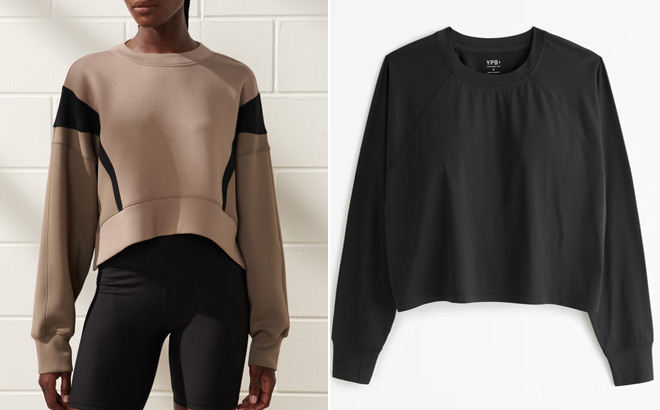 Abercrombie Fitch Mini Crew Oat Colorblock Abercrombie Fitch Mini Crew Oat Colorblock