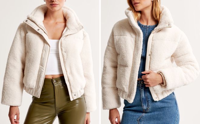 Abercrombie Fitch Puffer Coats ONLY 29 Faux Fur or Sherpa Free Stuff Finder