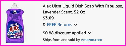 Ajax Liquid Dish Soap Checkout Screen Ajax Liquid Dish Soap Checkout Screen