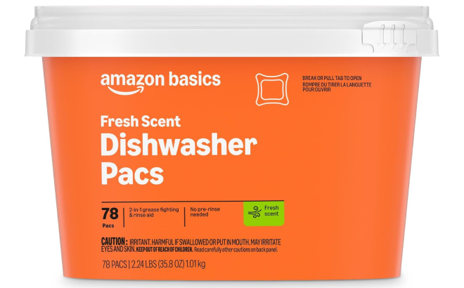Amazon Basics Dishwasher Detergent Pacs Amazon Basics Dishwasher Detergent Pacs