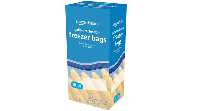 Amazon Basics Freezer Gallon Bags 90 ct Amazon Basics Freezer Gallon Bags 90 ct