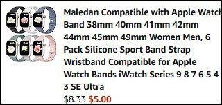 Apple Watch Band Final Price at Checkout Apple Watch Band Final Price at Checkout