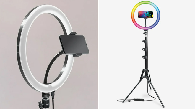 Bower 12 inch LED RGB Ring Light Studio Kit 2 Bower 12 inch LED RGB Ring Light Studio Kit 2