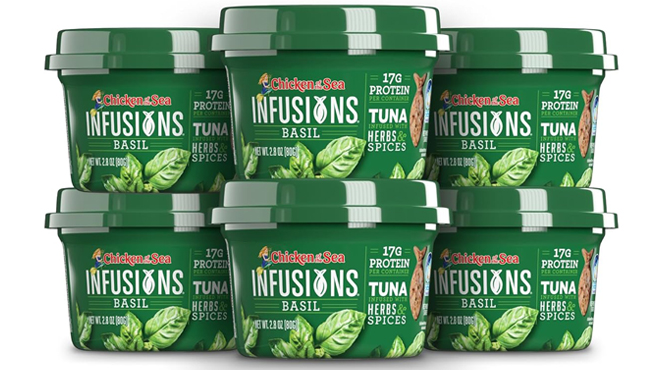 Chicken of the Sea Infusions Tuna with Basil 6 Pack 2 8 oz Chicken of the Sea Infusions Tuna with Basil 6 Pack 2 8 oz