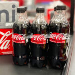 Coca Cola Zero Sugar Bottles on Conveyor Belt