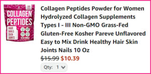 Collagen Powder at Checkout Collagen Powder at Checkout