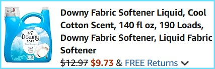 Downy Fabric Softener Checkout Downy Fabric Softener Checkout