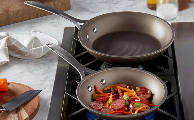 Food Network Textured Nonstick Frypan Set 2 Piece Food Network Textured Nonstick Frypan Set 2 Piece