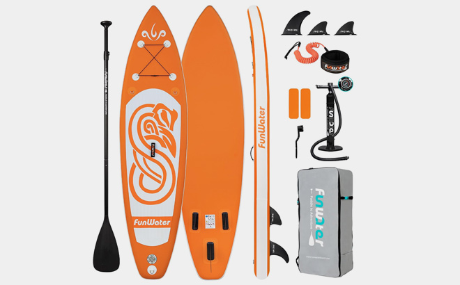 FunWater Inflatable Ultra Light Stand Up Paddle Board for All Skill Levels with Premium SUP Paddleboard Accessories FunWater Inflatable Ultra Light Stand Up Paddle Board for All Skill Levels with Premium SUP Paddleboard Accessories