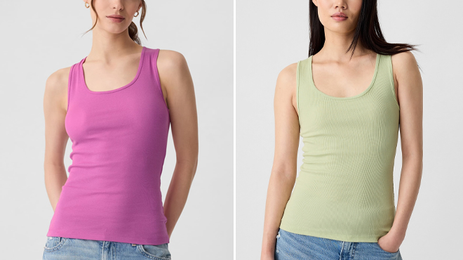 GAP Factory Ribbed Scoopneck Tank Top GAP Factory Ribbed Scoopneck Tank Top