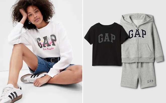 GAP Relaxed Gap City Logo Sweatshirt GAP Relaxed Gap City Logo Sweatshirt