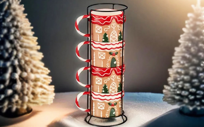 Gingerbread Holiday Mugs 4 Pack Gingerbread Holiday Mugs 4 Pack