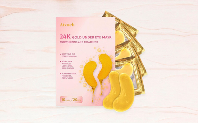 Gold Under Eye Patches on the Table Gold Under Eye Patches on the Table