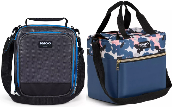 Igloo Lunch Bags in Two Styles Igloo Lunch Bags in Two Styles