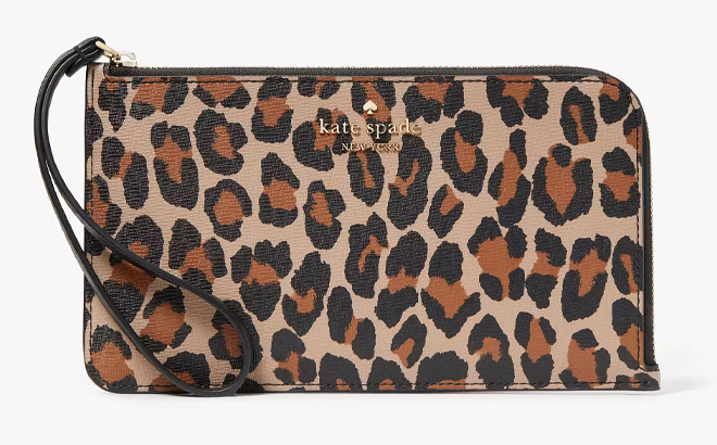 Kate Spade Lucy Leopard Medium Wristlet Kate Spade Lucy Leopard Medium Wristlet