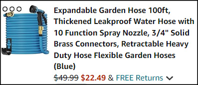 Lefree 100 Feet Expandable Garden Hose Checkout Lefree 100 Feet Expandable Garden Hose Checkout