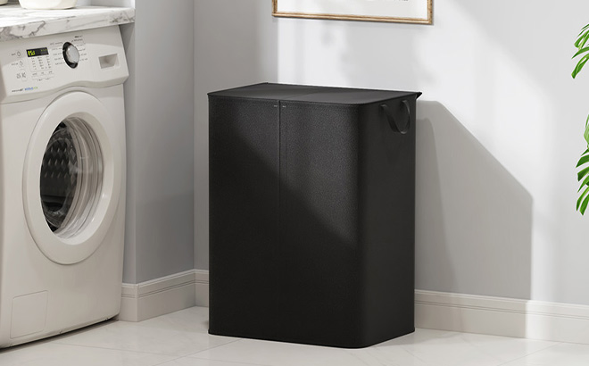 Lifewit 120L Laundry Basket with Lid in the Bathroom Lifewit 120L Laundry Basket with Lid in the Bathroom