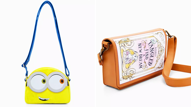 Loungefly Minions Bob Fuzzy Crossbody Bag Loungefly Minions Bob Fuzzy Crossbody Bag