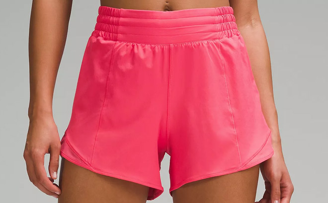 Lululemon Hotty Hot High Rise Lined Short in Glaze Pink Color Lululemon Hotty Hot High Rise Lined Short in Glaze Pink Color