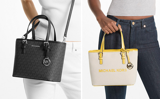 Michael Kors Jet Set Travel Extra Small Logo Top Zip Tote Bag 1 Michael Kors Jet Set Travel Extra Small Logo Top Zip Tote Bag 1