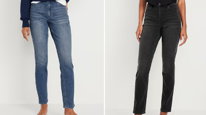 Old Navy High Waisted Wow Straight Ankle Jeans