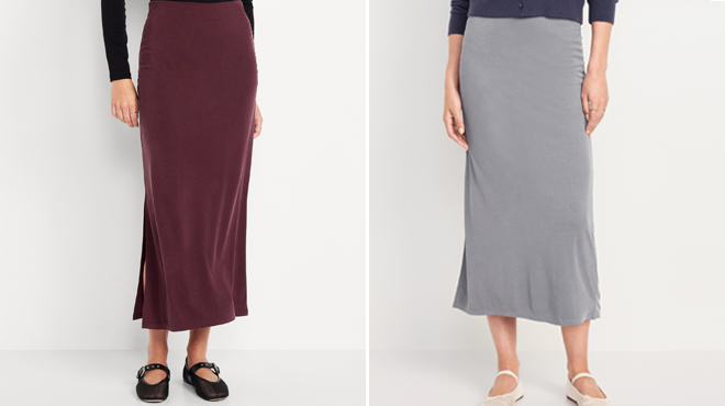 People wearing Old Navy Ribbed Maxi Skirts People wearing Old Navy Ribbed Maxi Skirts