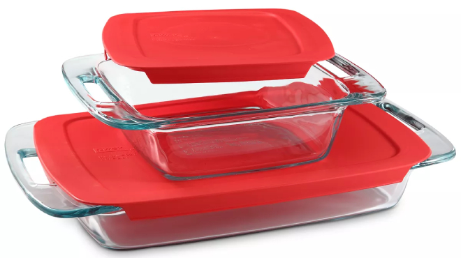 Pyrex Easy Grab Baking Dish 4 Piece Set Pyrex Easy Grab Baking Dish 4 Piece Set