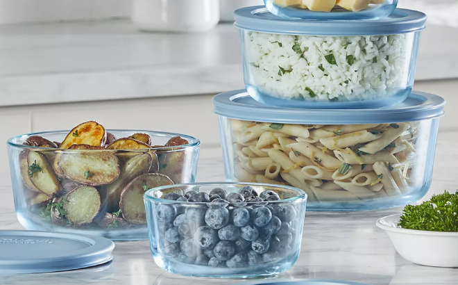 Pyrex Simply Store Tinted Round Storage Set Pyrex Simply Store Tinted Round Storage Set