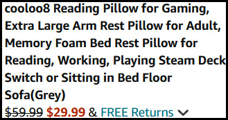 Reading Pillow Order Summary Reading Pillow Order Summary
