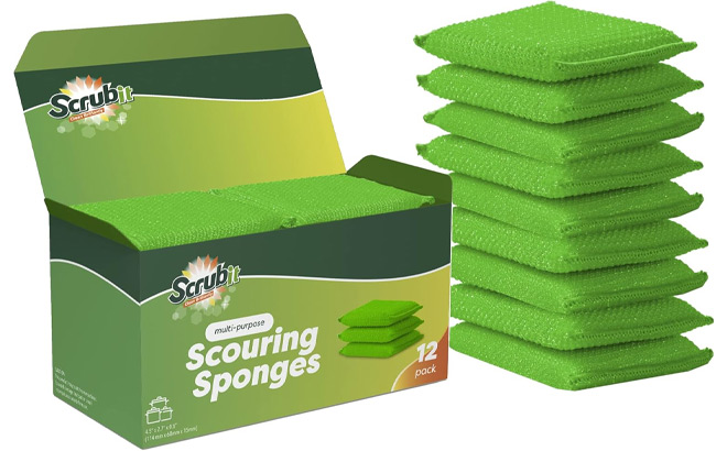 Scrubit Multi Purpose Dish Scrub Sponge Scrubit Multi Purpose Dish Scrub Sponge