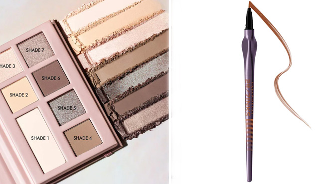 Sephora Collection Precious Gemstones Mid Size Eyeshadow Palette and Urban Decay Inks Easy Ergonomic Liquid Eyeliner Pen Sephora Collection Precious Gemstones Mid Size Eyeshadow Palette and Urban Decay Inks Easy Ergonomic Liquid Eyeliner Pen