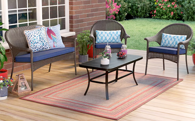 Style Selections Pelham Bay Rectangle Outdoor Coffee Table Style Selections Pelham Bay Rectangle Outdoor Coffee Table