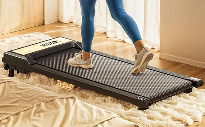 Under Desk Treadmill in Use 1 Under Desk Treadmill in Use 1