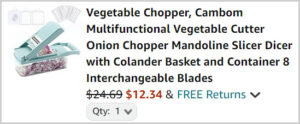 Vegetable Cutter at Checkout Vegetable Cutter at Checkout
