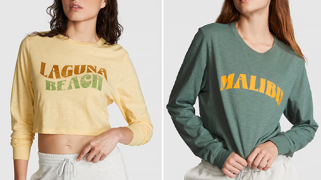 Victorias Secret PINK Long Sleeve T Shirts Victorias Secret PINK Long Sleeve T Shirts