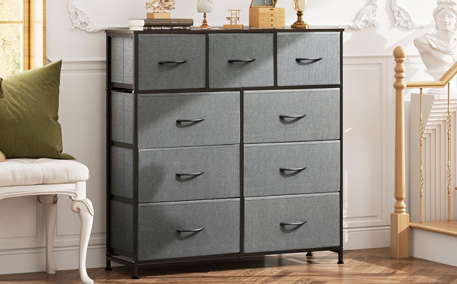 WLIVE 9 Drawer Dresser Fabric Storage Tower for Bedroom Hallway Entryway WLIVE 9 Drawer Dresser Fabric Storage Tower for Bedroom Hallway Entryway