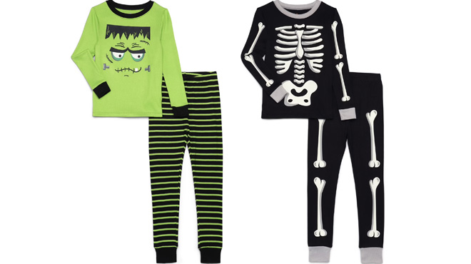 Way to Celebrate Halloween Boys Long Sleeve 2 Piece Pajama Set