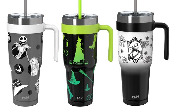 Zak Designs 40oz Halloween Straw Handle Tumbler Zak Designs 40oz Halloween Straw Handle Tumbler