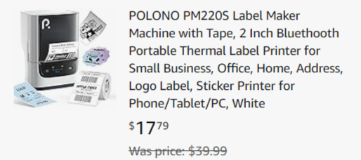 Polono Portable Label Maker with Tape Polono Portable Label Maker with Tape