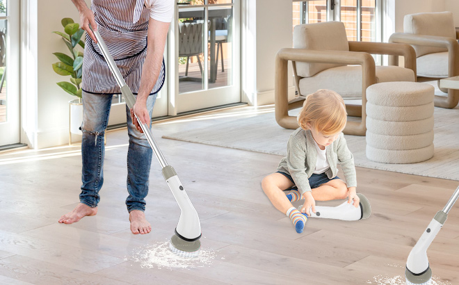 2024 Super Strong Electric Spin Scrubber 450 RPM 2024 Super Strong Electric Spin Scrubber 450 RPM