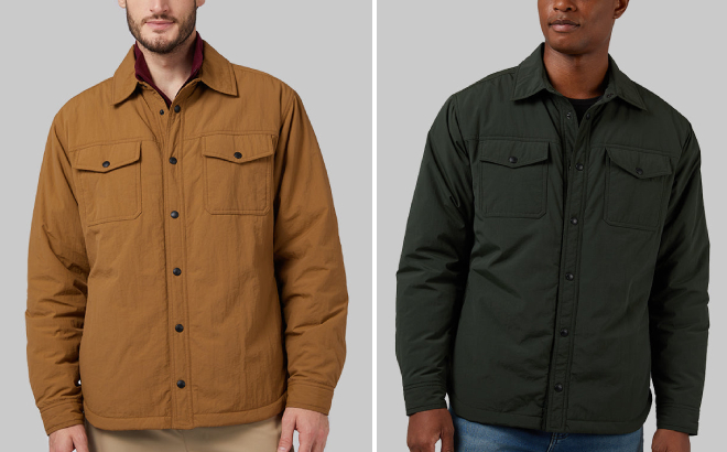 32 Degrees Mens Commuter Tech Fleece Lined Shirt Jacket 32 Degrees Mens Commuter Tech Fleece Lined Shirt Jacket