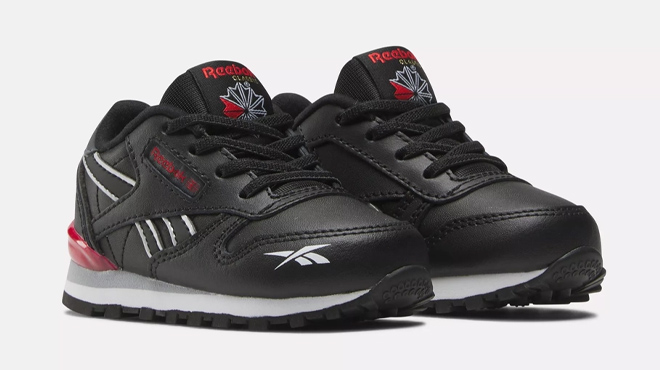 5 Reebok Kids Classic Leather Step N Flash Shoes