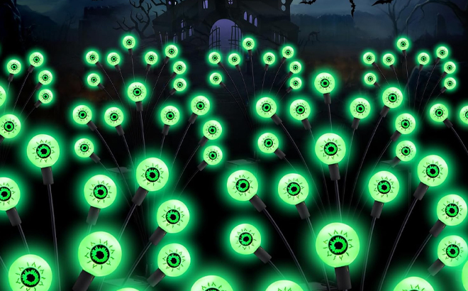 ASMAD 32 LED Solar Scary Eyeball Lights ASMAD 32 LED Solar Scary Eyeball Lights