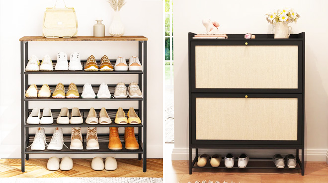 Alheide 5 Tier 20 Pair Shoe Rack Alheide 5 Tier 20 Pair Shoe Rack