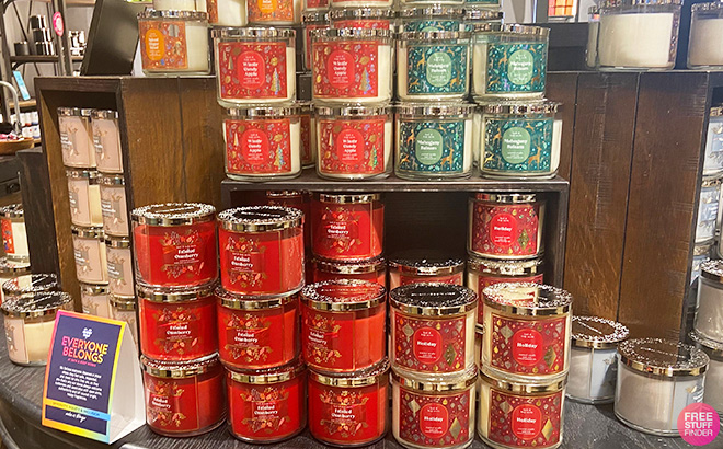 Bath Body Works Holiday 3 Wick Candles Bath Body Works Holiday 3 Wick Candles
