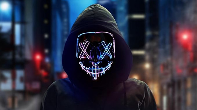 Bomly Halloween LED Light Up Mask