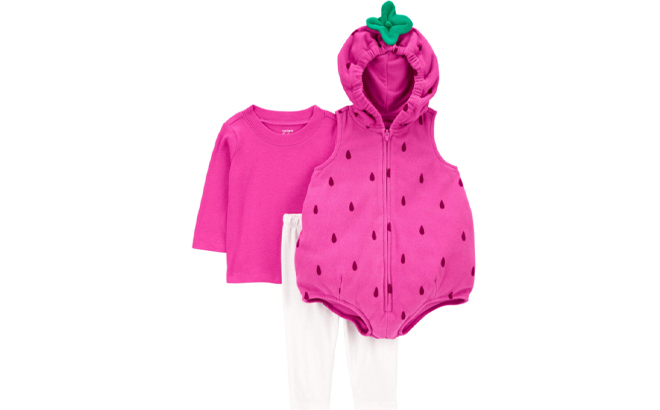 Carter s Baby Strawberry Halloween 3 Piece Costume 16.99 Free Stuff Finder