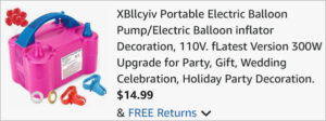 Checkout page of XBllcyiv Portable Electric Balloon Pump Checkout page of XBllcyiv Portable Electric Balloon Pump